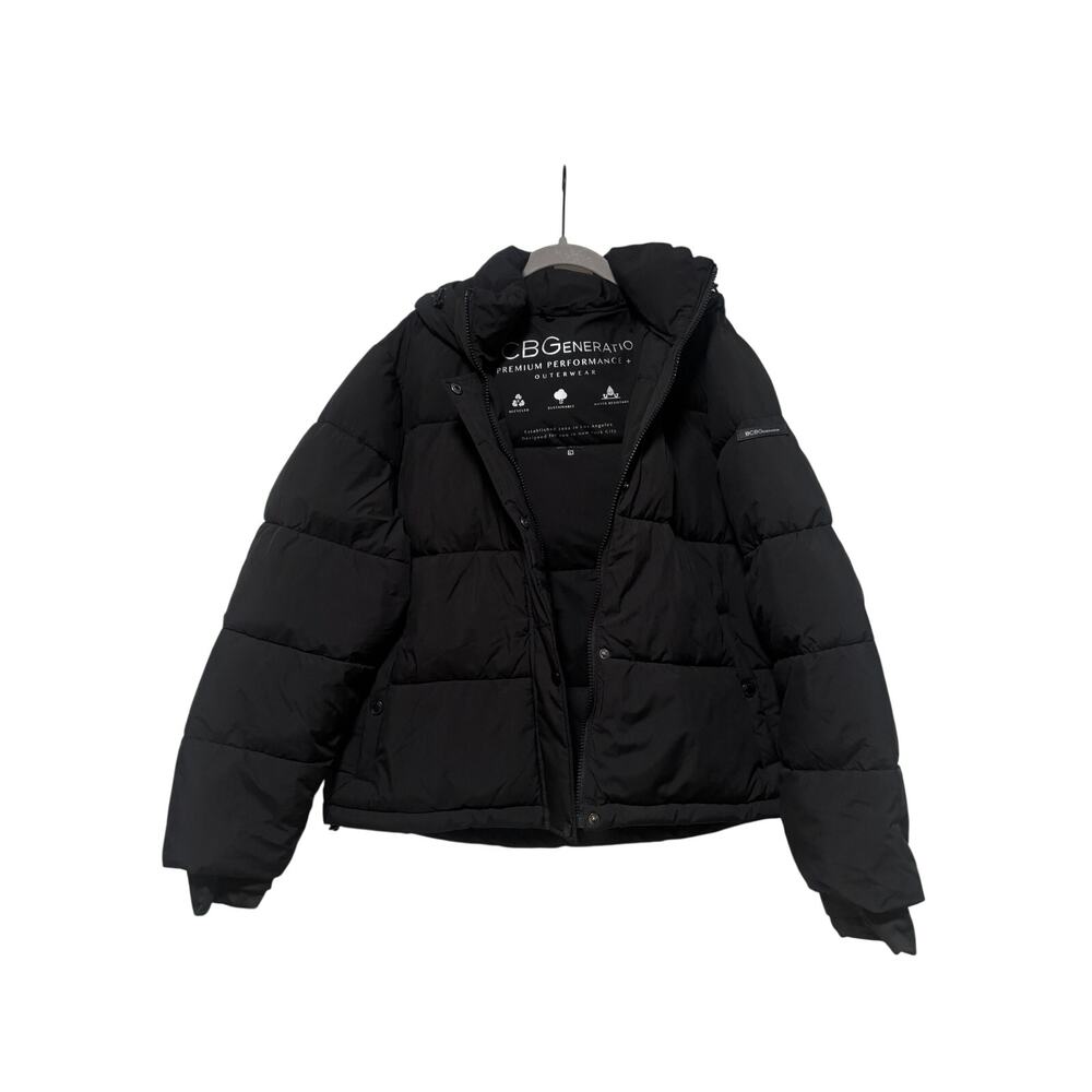 BCBGeneration Black Puffer Jacket Women’s L - Picture 2 of 7